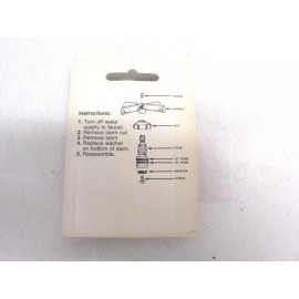 CHICAGO SPECIALTY BEVELED FAUCET WASHERS, TRADE SIZE: 1/4, O.D. 9/16", 7002C