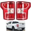 munirater 2-Pack Tail Light Assembly Rear Lamp Halogen Driver and