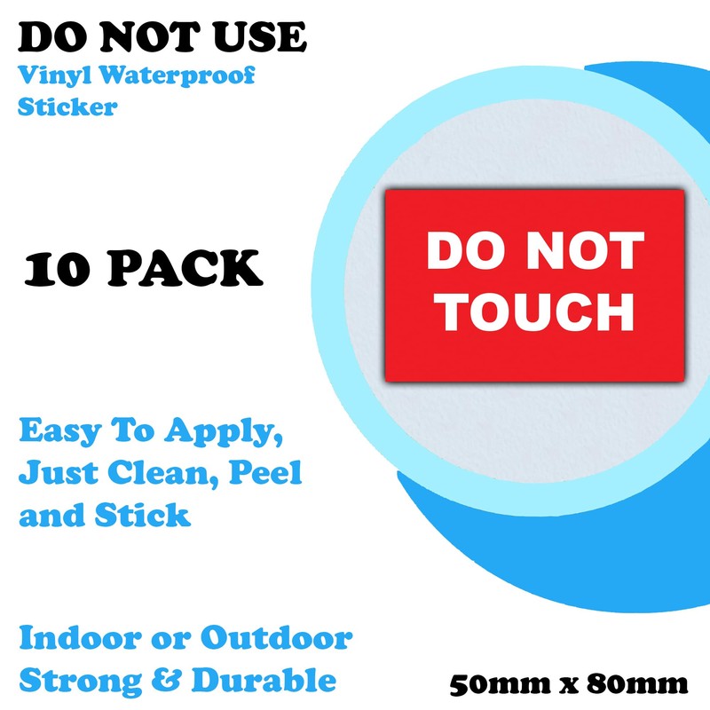 10 Pack - Do Not Use Labels - Electrical Safety