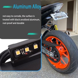 SHINKXMT Motorcycle Rear License Plate Bracket Holder Fender Eliminator Short Tail Stock Bracket Compatible with K&t&m Duke 390 duke390 duke-390 Accessories 2017-2024