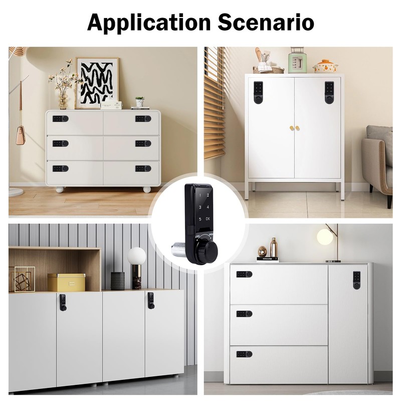 Code Security Lock Touch Keypad Deadbolt Password Keyless Entry Key