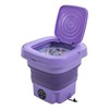 LINISHOP Foldable Washing Machine 8L Portable Mini Washer Semi-automatic Freestanding