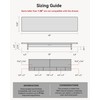 WELL WENG 42" Dual Monitor Stand Riser with Large Drawer