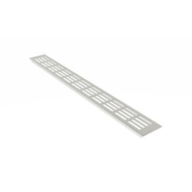 MS F1 Fittings Ventilation Grille Plate/Heater Cover 60 mm x 200 mm Assorted Colours (Silver Anodised)