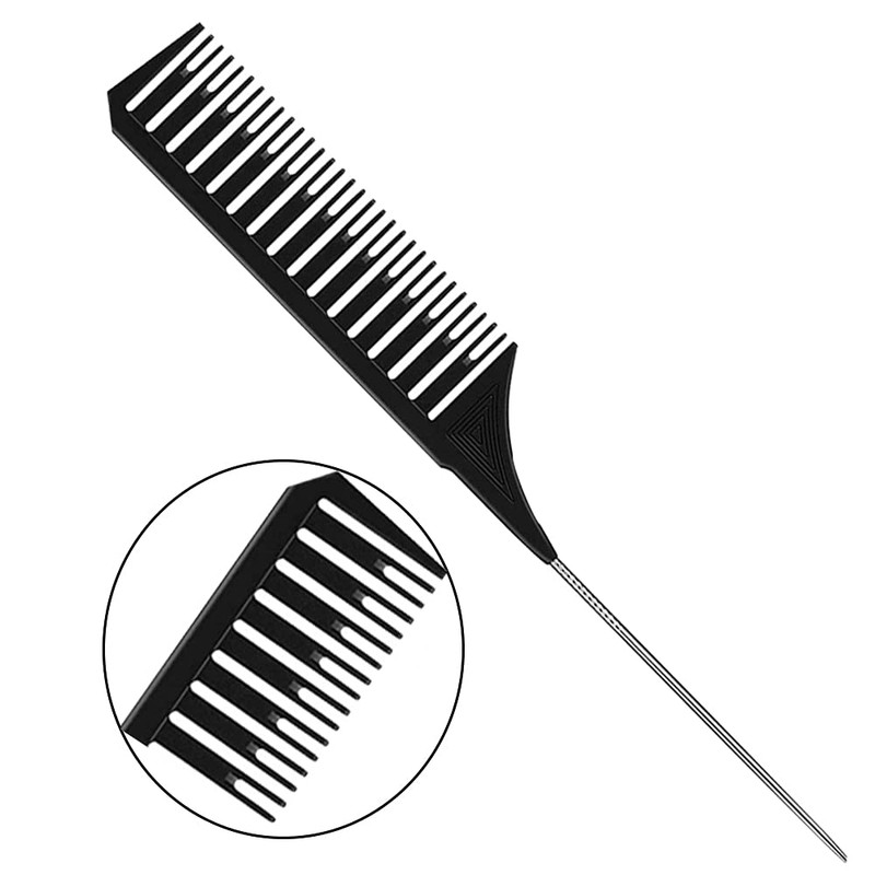 3 Pieces Different Size Highlight Comb Set Waving Hair Comb