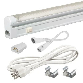 Eco Lighting T4 - 8 W Under Cabinet Slim Linkable Fluorescent Lighting Warmwhite (L 13.4")
