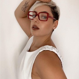 OCCI CHIARI Reading Glasses Funky Readers 1.25 Diptor for Women thick Frame(1.0 1.25 1.5 1.75 2.0 2.25 2.5 2.75 3.0 3.5 4.0 5.0 6.0)