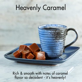 Door County Coffee, Heavenly Caramel Decaf, Sweet & Buttery Caramel Flavored Coffee, Medium Roast, Ground Coffee, 10 oz Bag