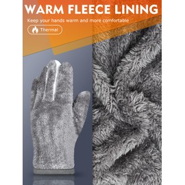 UKNOWISA Winter Gloves Thermal Gloves Waterproof Windproof Touchscreen Non-Slip Ski Bicycle Running Outdoor Sports Gloves Men Women