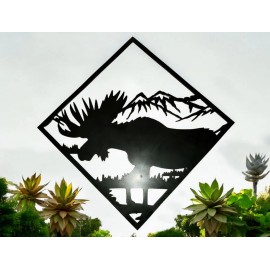 Handmade Moose Picture #3. Metal Plasma Cut