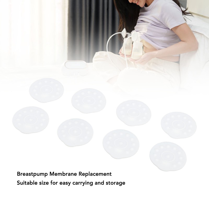 16pcs Breastpump Membrane Replacement Accessory Silicone Breastpump Diaphragm White