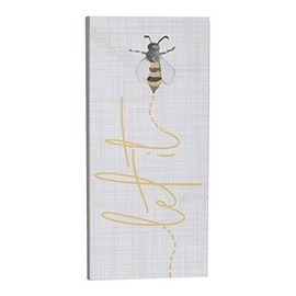 Simply Said, INC Inspire Boards- Let it Bee, 12 x 5.5 in Distressed Rustic Sign ISB1339