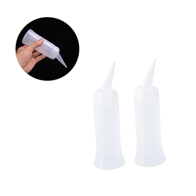 TOVINANNA 5pcs Curly Hair Bottle Hairdressing Scale Applicator for Travel