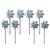 8-Pack Bird Deterrents for Outside - Reflective Pin Wheels for