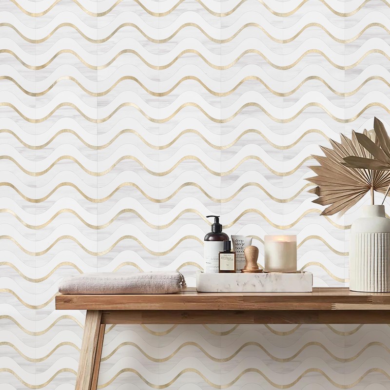 Vamos Tile 10-Sheet Peel and Stick Backsplash Seamless Tile,Stick on