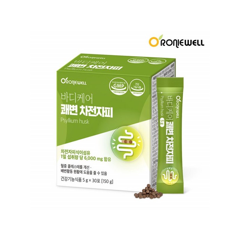 수용성 식이섬유 차전자피환 섬유질 쾌변 차전자피 스틱 30포 Water-Soluble Dietary