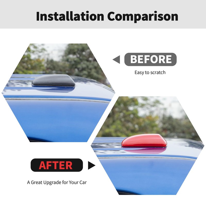 RT-TCZ Roof Antenna Cover Trim Decoration Exterior Accessories for Dodge