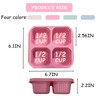 4Pack Snack Box, 4-Compartment Bento Box, Compartment Lunch Box, Reusable