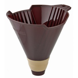 Fackelmann Filterbehälter Nr. 4, Filterhalter, Kaffeefilter für bis zu 4 Tassen, Handfilter (Farbe: Braun), Menge: 1 Stück