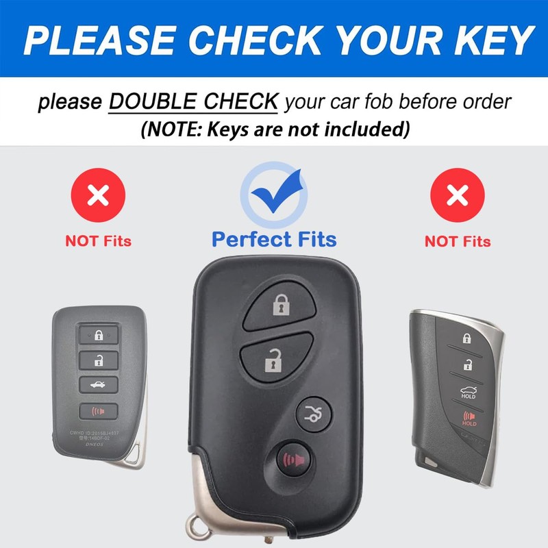 WiiLemz Key Fob Cover for Lexus RX350 RX450 GX460 LX570