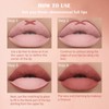 Prreal 2Pcs Lip Liner and Lipstick Makeup Set, Matte Liquid