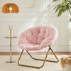 Elevon Saucer Chair Faux Fur with Soft and Thick Padded