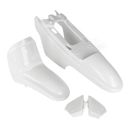 ELANER PW50 Plastics, PW50 Fender Seat Gas Fuel Tank Body Kit for PEEWEE 50 PW50 PY50 Kid Bikes (White)