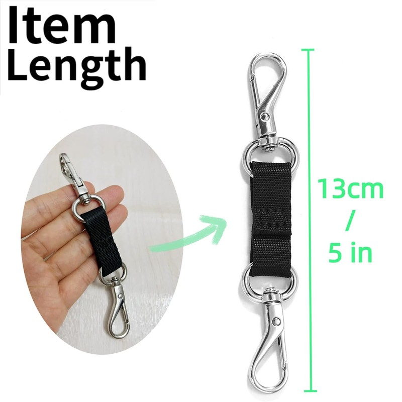 1 Piece Double Ended Backup Safety Clip for Small Dogs,Lightweight