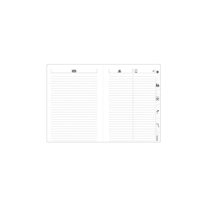 Toscana Address Directory for Work and Private Black