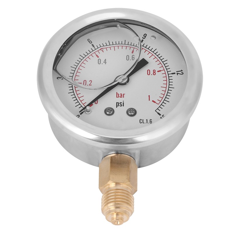 TS PGG604-1bar 1/4 BSP Y60 Radial Oil Filled Pressure Gauge