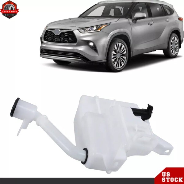 berliii Windshield Washer Fluid Reservoir Tank W/Tube For Toyota Highlander