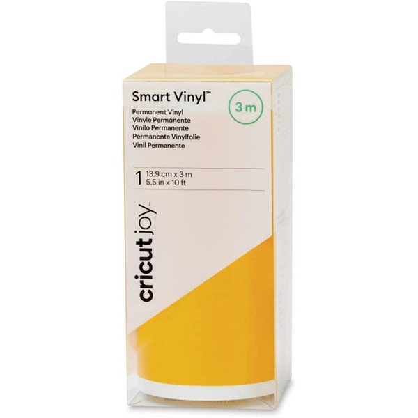 Cricut Smart Permanent Matte Vinyl (5.5in x 120in, Maize Yellow)