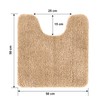 wyewye Microfibre Bath Mat, Toilet Mat, 2cm Super Thick Bath