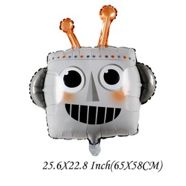 ED-Lumos 3Pcs Helium Balloons Giant Robots Reusable for Kids Children Birthday Party Summer Decoration Gift