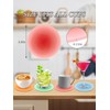 Colorful Acrylic Coasters Set - 5Pcs Round Non-Slip Table Coasters,