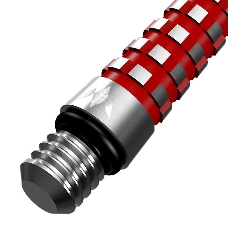 Mission Atom13 Naturel Metal Gripped Red Dart Shafts Short