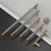 Amerdeco 10 Pack Champagne Bronze Satin Nickel Knurled Cabinet Knobs