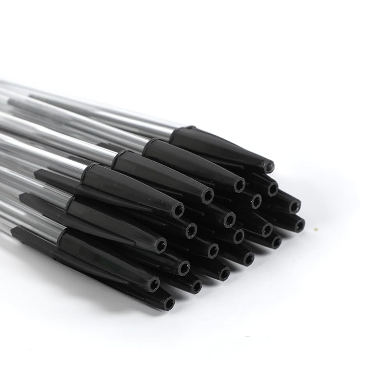 ANSIO Black Biro Pens – Medium Tip (1.0mm) Smooth Writing