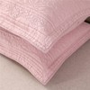 WINLIFE 100% Cotton Quilted Pillow Sham Floral Printed Pillow Cover