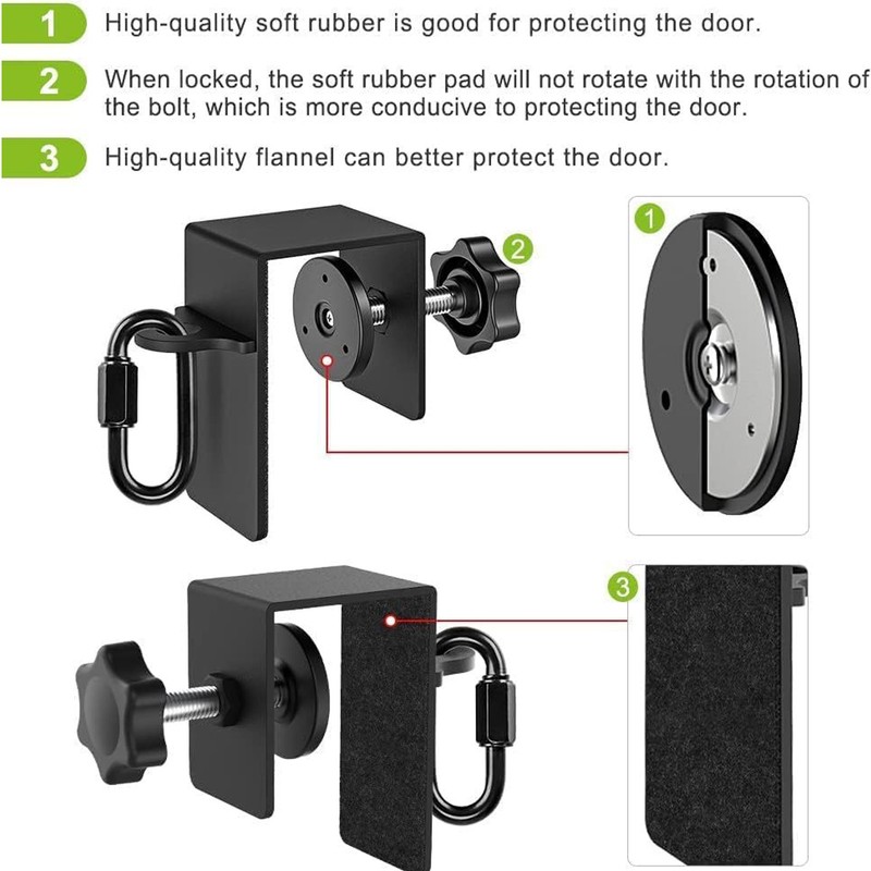 Heavy Duty Door Anchor Attachment for Resistance Exercise Bands Workout