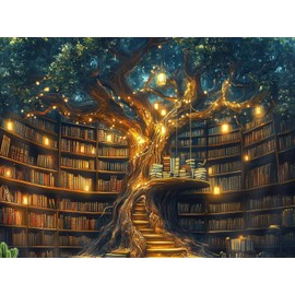 ARPADAMO Diamond Art Kits for Adults,5D Tree of Life Diamond Painting DIY Book Diamond Art Diamond Painting Kits for Adult,Round Full Drill Diamonds, Diamond Art Kits for Home Decor-12x16inch