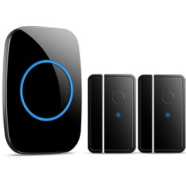 Door Chime When Door Opens, FullHouse Door Sensor Wireless Entry Alarm with 1000ft Range, 60 Chimes and 5 Volume Levels for Business/Store/Home/Office