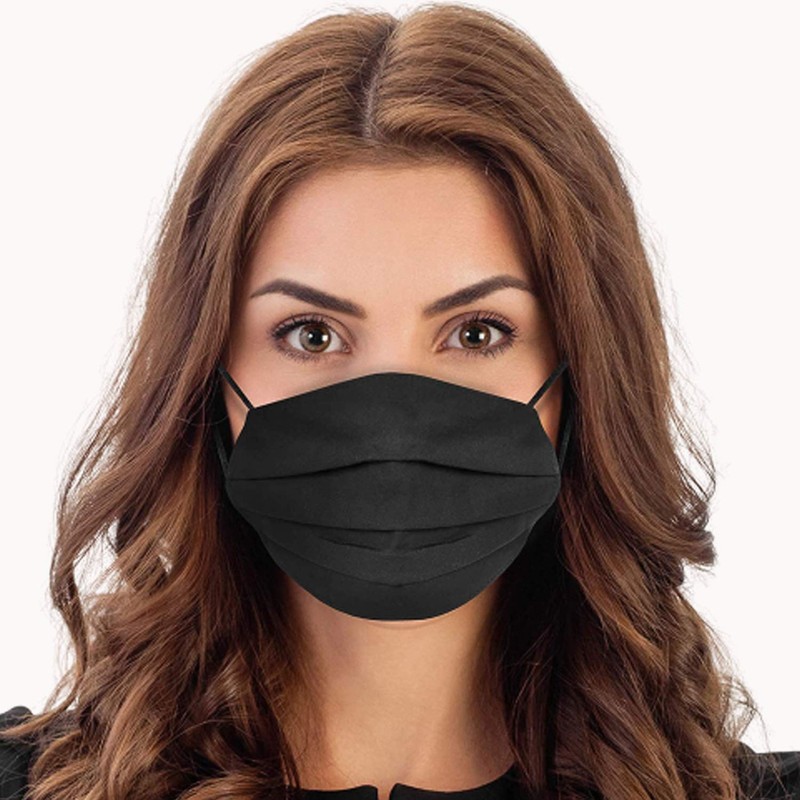 Reusable Face Mask GENERISE Double Fabric Cotton Face Mask x4