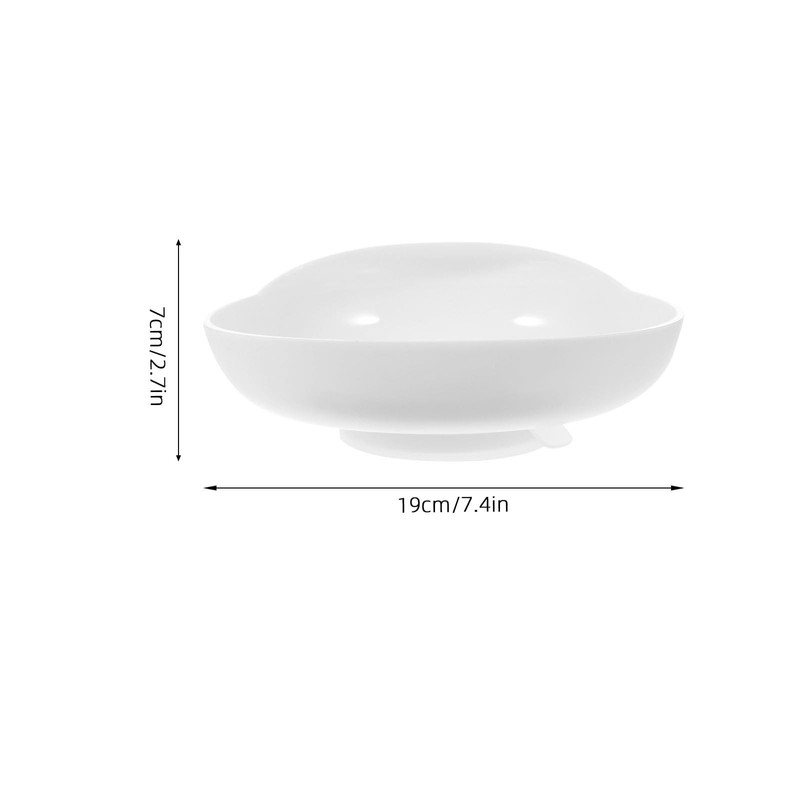 PACKOVE Elderly Self Feeding Bowl with Suction Base Ergonomic Dining