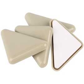 SuperSliders Self-Stick Furniture Sliders for Carpeted Surfaces (4 piece) - 2" Tan - Triangle SuperSliders