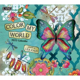 LANG Calendario de pared de color my world 2023