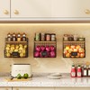 3 Pack Fruit Basket for Kitchen with Wood Lid -