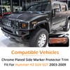Chrome Plated Side Marker Guard Trim Protector Exterior Accessories for