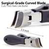 Qgond Wide Jaw Anti-Splash Slanted Nail Clipper – Extra Sharp
