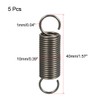 sourcing map 5Pcs Extended Tension Spring Wire Dia 0.04", OD